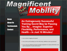 Tablet Screenshot of magnificentmobility.com